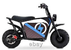 1000w Kids Electric Ride On Monkey Bike Blue