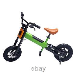 12 Electric Kids Balance Bike Training Bicycle Adjustable Seat Tire 5-12 Years