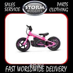 12 KIDS ELECTRIC BALANCE BIKE 100w 24v PINK QUICK CHANGE BATTERY