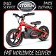 12 Kids Electric Balance Bike 100w 24v Red With Quick Change Battery