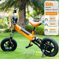 12 Kids Blue Balance Bike Brand New Upgraded Model Electric 200w 2024