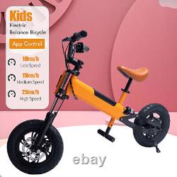 12 Kids Electric Balance Bike 3 Speed MX Motocross Children Bicycle+APP