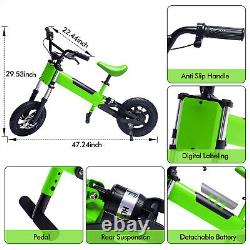 12 inch Kids Electric Balance Dirt Bike 200W- GRREN High Quanlity