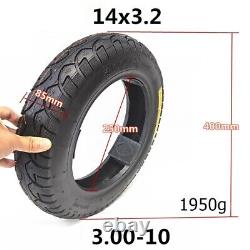 14X3.2/3.00-10 Tubeless Tire For Electric Bike Balanced Trolley Accessory Black