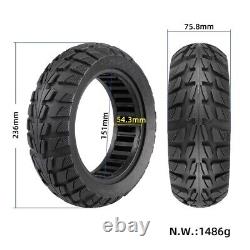 1pc Solid Tyre For Electric Scooters Balance Car Black Rubber 255x70/10x2.50-6.5