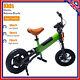 200w 12 Kids Electric Bike Balance Children Bicycle 3 Speeds 4ah Battery 25km/h