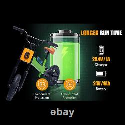 200W 12 Kids Electric Bike Balance Children Bicycle 3 Speeds 4Ah Battery 25km/h