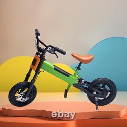 200W 12 Kids Electric Bike Balance Children Bicycle 3 Speeds 4Ah Battery 25km/h