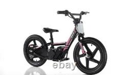 2021 REVVI 16 Inch Electric Balance Bike 24V Lithium Battery Powered, Pink