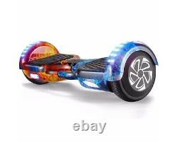 2022 Hover Board Galaxy Blue Electric Scooter Bluetooth 2LED Wheel Balance Board