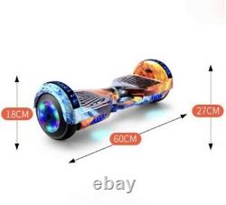 2022 Hover Board Galaxy Blue Electric Scooter Bluetooth 2LED Wheel Balance Board