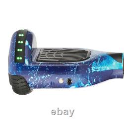 2022 Hover Board Galaxy Blue Electric Scooter Bluetooth 2LED Wheel Balance Board