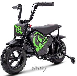 250w Kids Electric Ride On Monkey Bike Green