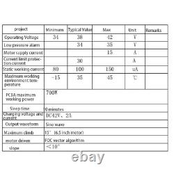 3X6.5/8/10 Inches 2 Wheels Self Balancing Electric Scooter Parts Hoverboard Mot