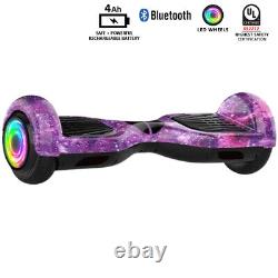 4Ah Hoverboard Electric Scooter Skate Self-balance Wheels LED Bluetooth LONGYIN