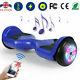 6.5wheel Light Hoverboard Bluetooth Electric Scooter Self-balancing Board Blue