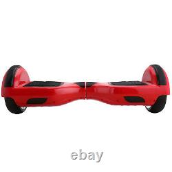 6.5'' 2-Wheels Electric Hover Board Bluetooth LED Self Balancing Scooter RED