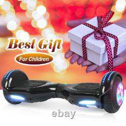 6.5'' Bluetooth Flash Wheels Hover Board Self Balancing Scooters E-Scooter Black