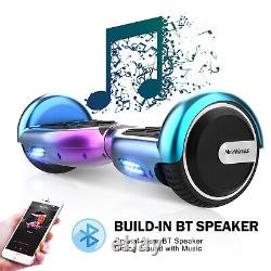 6.5'' Bluetooth Self Balancing Hover Board Electric Scooter Flash LED + UK Plug