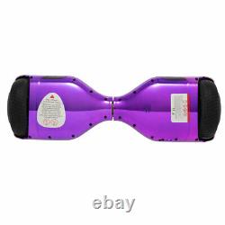 6.5'' Chrome Purple Hoverboard Electric Scooter Self-Balancing Skateboard
