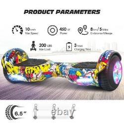 6.5'' Electric Bluetooth Hoverboard Self Balancing Scooter Hoover Board