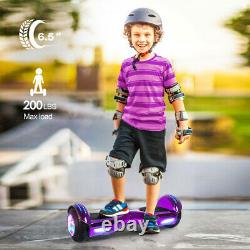 6.5'' Electric Bluetooth Hoverboard Self Balancing Scooter Hoover Board Purple