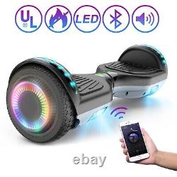 6.5 Electric Bluetooth Scooter Hoverboard Self-Balance Hoover Board Black UK