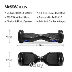 6.5 Electric Hoverboard Bluetooth Speaker LED Self Balancing Scooter Skateboard