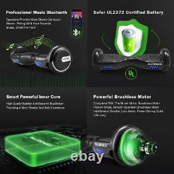 6.5 Electric Hoverboard Bluetooth Speaker LED Self Balancing Scooter Skateboard