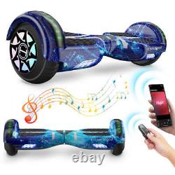 6.5'' Electric Scooter Bluetooth Hover Board Self Balance Go Kart With Charger