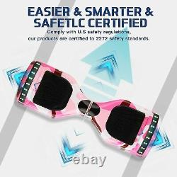 6.5 Electric Self Balance Scooter Hover Board Flash 2Wheels Bluetooth Kids Gift