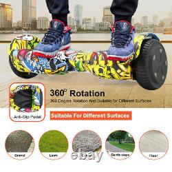 6.5 Electric Self Balance Scooter Hover Board Flash 2Wheels Bluetooth Kids Gift