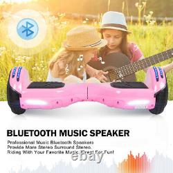 6.5 Electric Self Balance Scooter Hover Board Flash 2Wheels Bluetooth LED UK