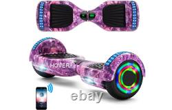 6.5 Galaxy Pink Self Balance Hover Scooter Board Bundle & Pink Hoverkart Segway