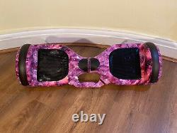 6.5 Galaxy Pink Self Balance Hover Scooter Board Bundle & Pink Hoverkart Segway