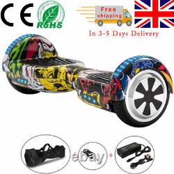 6.5 Hoverboard Bluetooth Electric Scooters LED Self-Balancing Scooter+Key+Bag