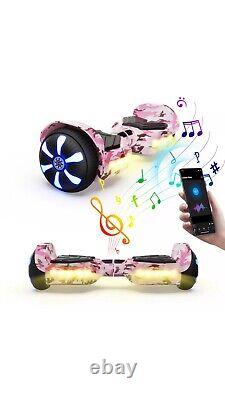 6.5 Hoverboard Bluetooth Electric Self-Balancing Scooters for Kids LED 2 Wheels