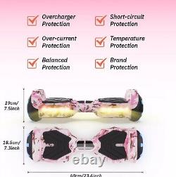 6.5 Hoverboard Bluetooth Electric Self-Balancing Scooters for Kids LED 2 Wheels