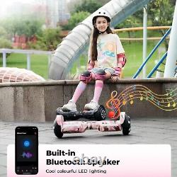 6.5 Hoverboard Bluetooth Electric Self-Balancing Scooters for Kids LED 2 Wheels