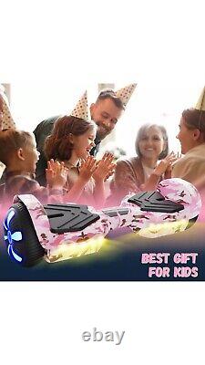 6.5 Hoverboard Bluetooth Electric Self-Balancing Scooters for Kids LED 2 Wheels