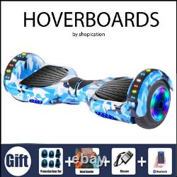 6.5 Hoverboard Bluetooth Electric Self-Balancing Scooters for Kids LED 3 Speeds