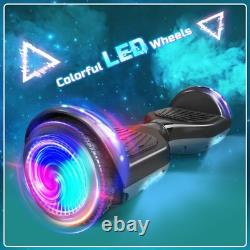 6.5 Hoverboard Bluetooth Electric Self-Balancing Scooters for Kids LED Black