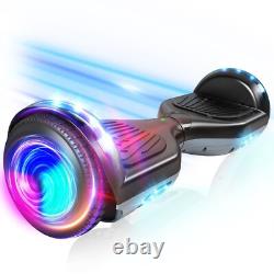 6.5 Hoverboard Bluetooth Electric Self-Balancing Scooters for Kids LED Black