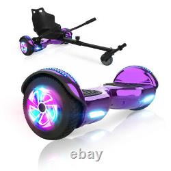6.5'' Hoverboard Bluetooth LED Lights Self-Balancing Electric Scooter + Kart
