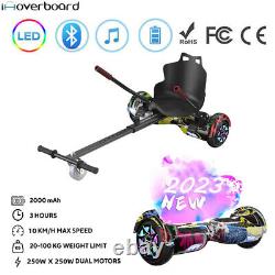 6.5 Hoverboard Bluetooth Self-Balance Electric Scooters LED Wheels With Hoverkart