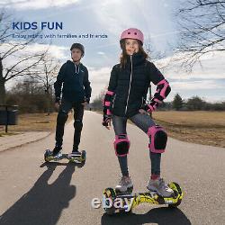 6.5 Hoverboard Bluetooth Self-Balance Electric Scooters LED Wheels With Hoverkart