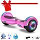 6.5'' Hoverboard Chrome Pink Electric Scooter 2 Wheels Self-balancing Skateboard