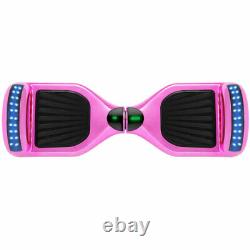 6.5'' Hoverboard Chrome Pink Electric Scooter 2 Wheels Self-Balancing Skateboard