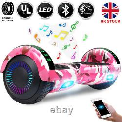6.5 Hoverboard Electric Bluetooth Self Balancing Scooter LED Lights Wheels UK