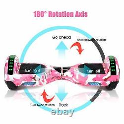 6.5 Hoverboard Electric Bluetooth Self Balancing Scooter LED Lights Wheels UK